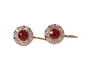 Boucles d'oreilles Boucles d'oreilles - Rubis en or jaune 18K 58 Facettes