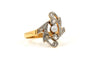 Bague 54 Bague Art nouveau en or jaune, perle et diamants taille rose 58 Facettes B883