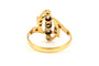Bague 54 Bague Art nouveau en or jaune, perle et diamants taille rose 58 Facettes B883