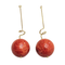 Boucles d'oreilles Boucles d'oreilles en or jaune 18k, corail et perles 58 Facettes T359T60