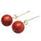 Boucles d'oreilles Boucles d'oreilles en or jaune 18k, corail et perles 58 Facettes T359T60