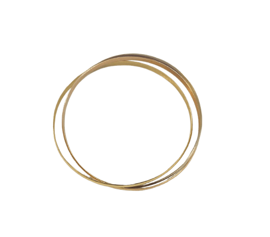 Bracelet Bracelet jonc en trois ors 18k 58 Facettes 20567