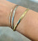 Bracelet Bracelet jonc en trois ors 18k 58 Facettes 20567