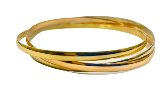 Bracelet Bracelet jonc en trois ors 18k 58 Facettes 20567