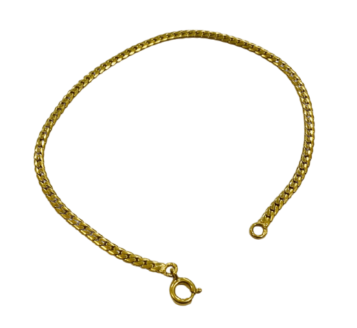 Bracelet Bracelet maille anglaise en or jaune 58 Facettes 20470