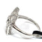 Bague 56 Bague en or blanc 18 kt et diamants 58 Facettes 169/26 D