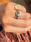 Bague 56 Trilogie - Bague jarretière en platine et diamants 58 Facettes aaanl