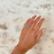 Bague 53 Bague marguerite en or blanc avec saphir rose et diamants 58 Facettes