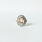 Bague 53 Bague marguerite en or blanc avec saphir rose et diamants 58 Facettes