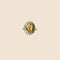 Bague 54 Bague marguerite en or jaune et gris, saphir jaune et diamants 58 Facettes