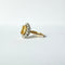 Bague 54 Bague marguerite en or jaune et gris, saphir jaune et diamants 58 Facettes