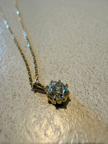 Pendentif Pendentif - Diamant taille ancienne 1,31 ct en or 18K 58 Facettes