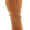 Bracelet Bracelet à segments cœurs et losanges en or blanc et diamants 58 Facettes G3983