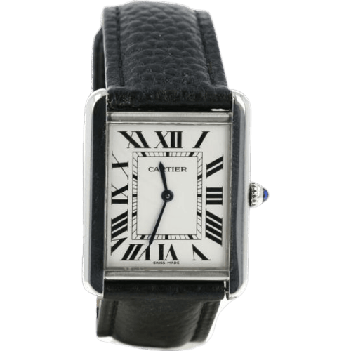 Cartier Tank Solo - Montre quartz bracelet cuir