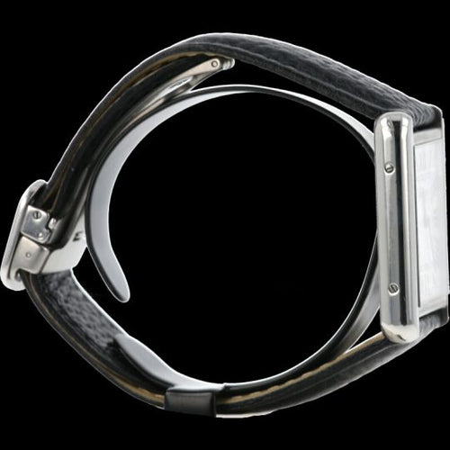 Montre Cartier Tank Solo - Montre en acier et cuir 58 Facettes MT47214