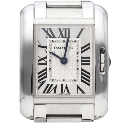 Montre Cartier Tank Anglaise - Montre PM en acier 58 Facettes MT47188