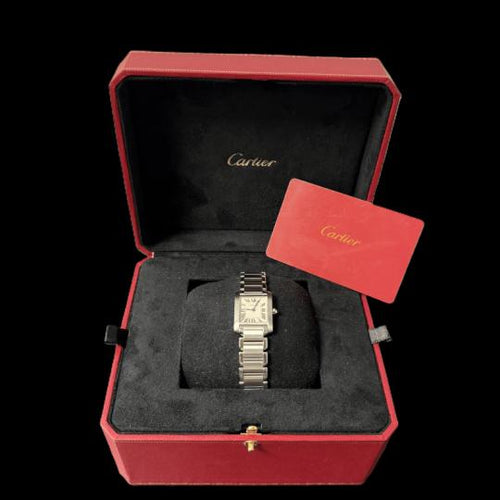 Montre Cartier Tank Française - Montre en acier 58 Facettes MT47326