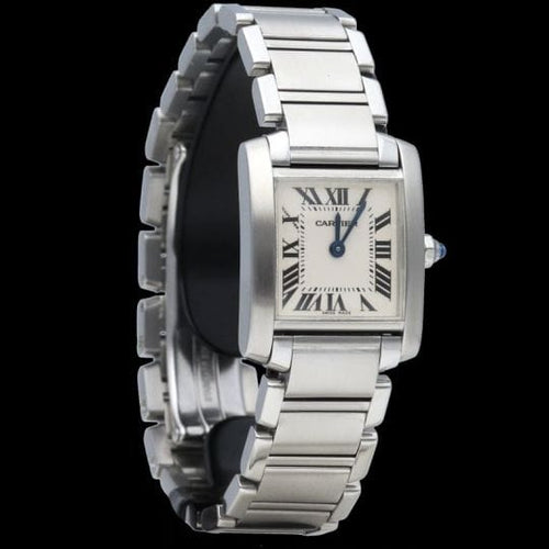 Montre Cartier Tank Française - Montre en acier 58 Facettes MT47326