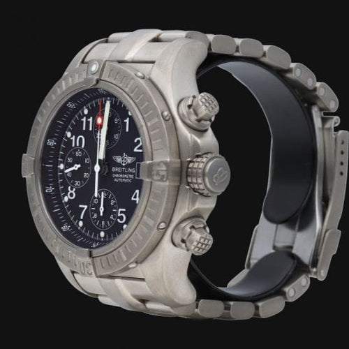 Montre Breitling Super Avenger - Montre chronographe en acier et titane 58 Facettes MT47259