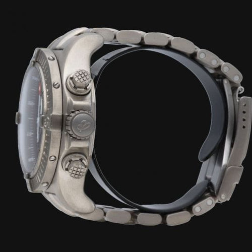 Montre Breitling Super Avenger - Montre chronographe en acier et titane 58 Facettes MT47259