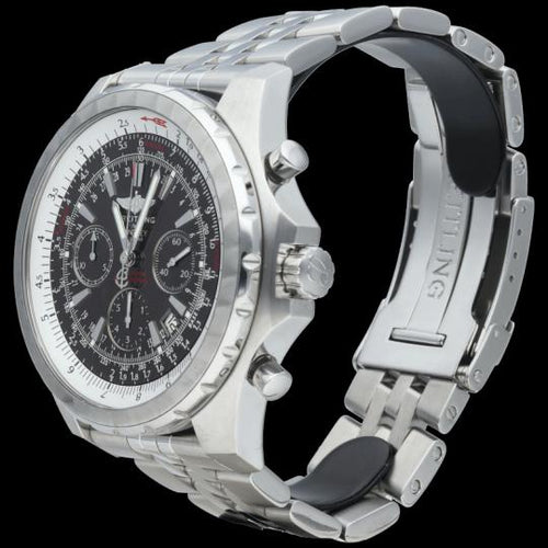 Montre Breitling Bentley Motors T - Montre chronographe GMT en acier 58 Facettes MT47249