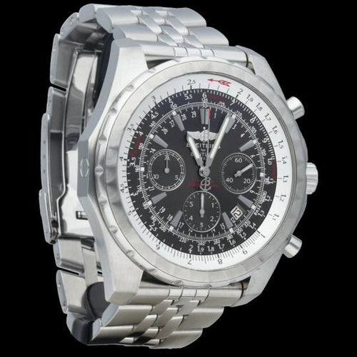 Montre Breitling Bentley Motors T - Montre chronographe GMT en acier 58 Facettes MT47249