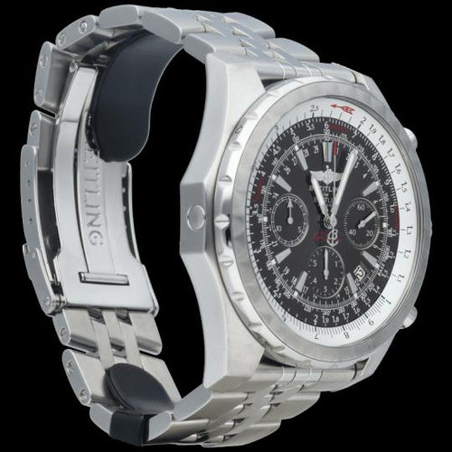 Montre Breitling Bentley Motors T - Montre chronographe GMT en acier 58 Facettes MT47249