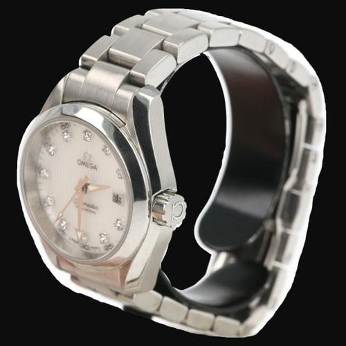 Montre Omega Seamaster Aqua Terra - Montre femme en acier et diamants 58 Facettes MT47143
