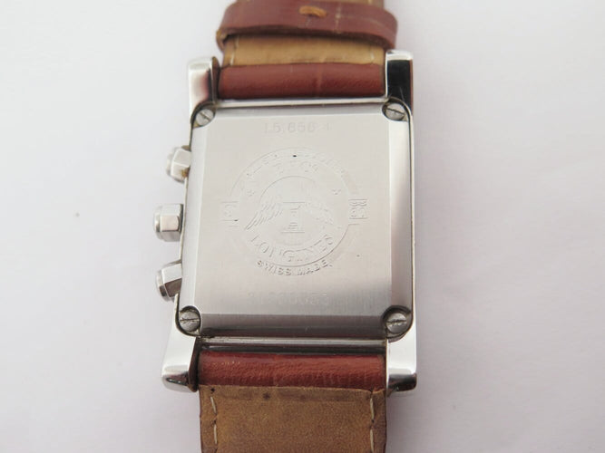 Montre Longines Dolce Vita - Montre chronographe 33 mm en acier 58 Facettes 275799