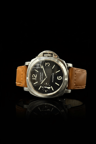 Montre Panerai Luminor Marina - Montre PAM00001 en acier avec certificat COSC 58 Facettes
