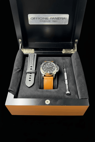 Montre Panerai Luminor Marina - Montre PAM00001 en acier avec certificat COSC 58 Facettes
