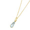 Collier Collier avec pendentif en or jaune et aigue-marine 58 Facettes 40531