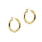 Boucles d'oreilles Unoaerre - Boucles d'oreilles créoles en or jaune 58 Facettes 38892