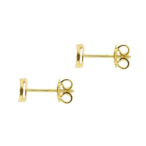Boucles d'oreilles Boucles d'oreilles puces en or jaune et diamants 0,18 ct 58 Facettes 25539