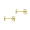 Boucles d'oreilles Boucles d'oreilles puces en or jaune et diamants 0,18 ct 58 Facettes 25539
