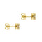 Boucles d'oreilles Boucles d'oreilles puces en or jaune et diamants 0,18 ct 58 Facettes 25539