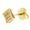 Boucles d'oreilles Boucles d'oreilles puces en or jaune et diamants 0,18 ct 58 Facettes 25539