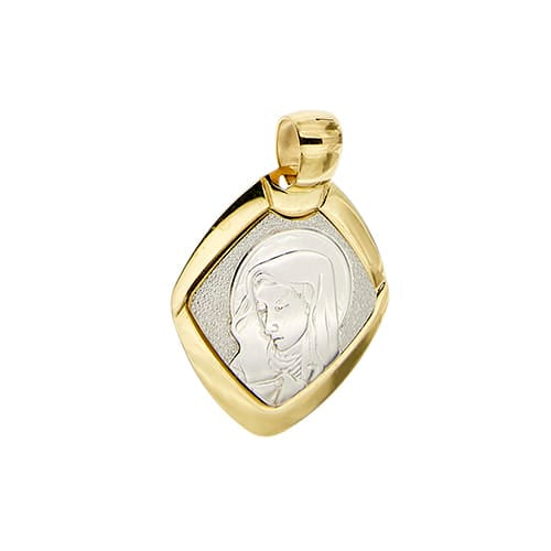 Pendentif Stella - Pendentif Madonna en or jaune et or blanc 58 Facettes 42069