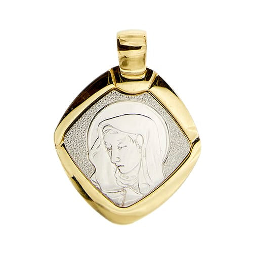 Pendentif Stella - Pendentif Madonna en or jaune et or blanc 58 Facettes 42069