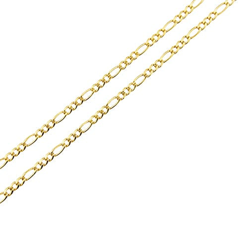 Collier Collier maille Figaro en or jaune 58 Facettes 36715