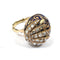 55 Bague porte-poison en or jaune, émaux et diamants 58 Facettes 449/26 B