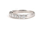 Bague contemporaine en or blanc 18 carats et diamants 58 Facettes B887