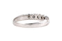 Bague contemporaine en or blanc 18 carats et diamants 58 Facettes B887