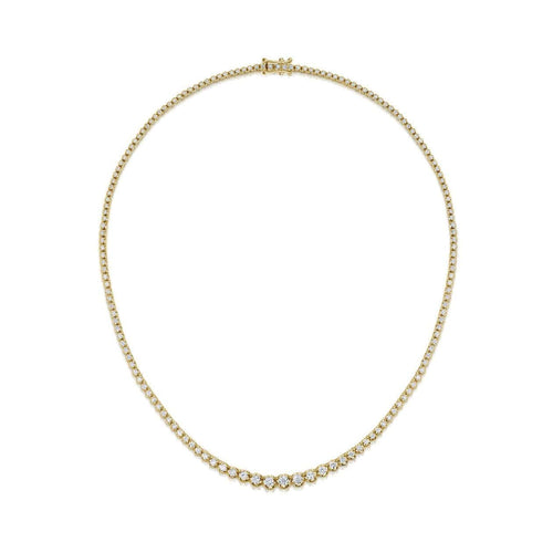 Collier Disco - Collier tennis gradué en or 18K et diamants 58 Facettes GPD1038YG