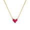 Collier Heart to Have - Collier Ruby by Heart en or 18K et rubis 58 Facettes GPD1340YG