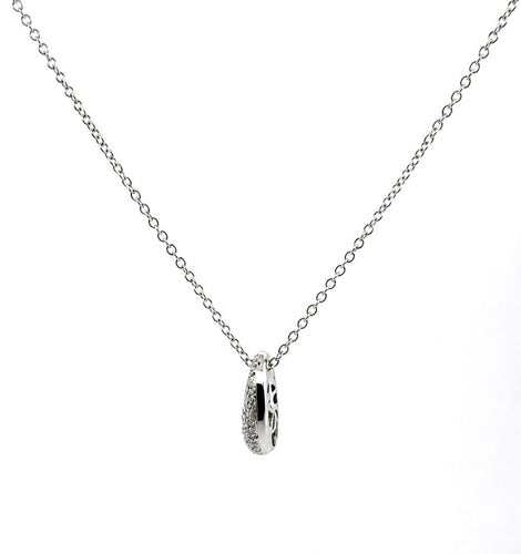 Collier pendentif en or blanc 18 carats et diamants 58 Facettes 90960-ac13017