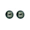 Boucles d'oreilles Underwater - Boucles d'oreilles 8 mm en or blanc et perles de Tahiti vertes 58 Facettes GER1322WG