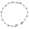 Bracelet Bracelet à segments et fleurs en or blanc et diamants 58 Facettes G3984