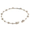Bracelet Bracelet à segments et fleurs en or blanc et diamants 58 Facettes G3984