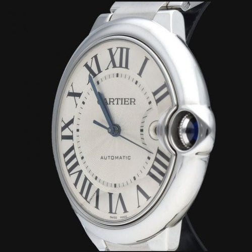Montre Cartier Ballon Bleu - Montre 42 mm automatique en acier 58 Facettes MT45650
